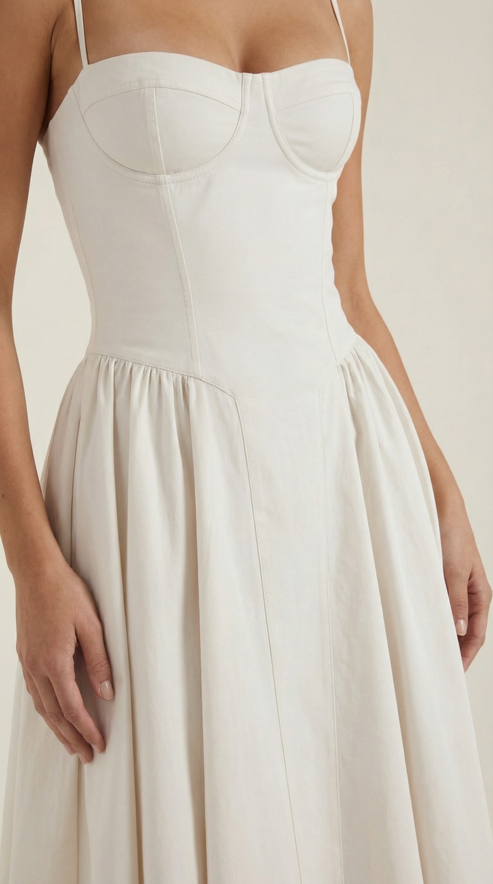 Sofia | Women's Corset Midi Dress Elegant