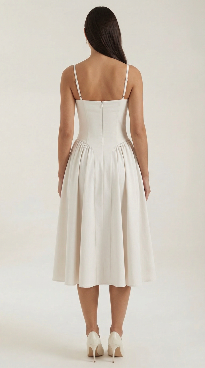 Sofia | Women's Corset Midi Dress Elegant