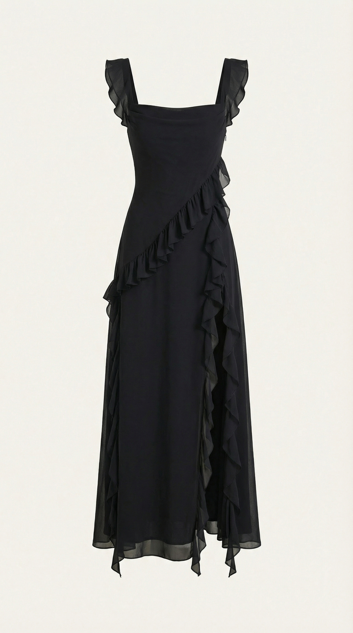 Sienna | Women's Ruffled Maxi Dress Elegant