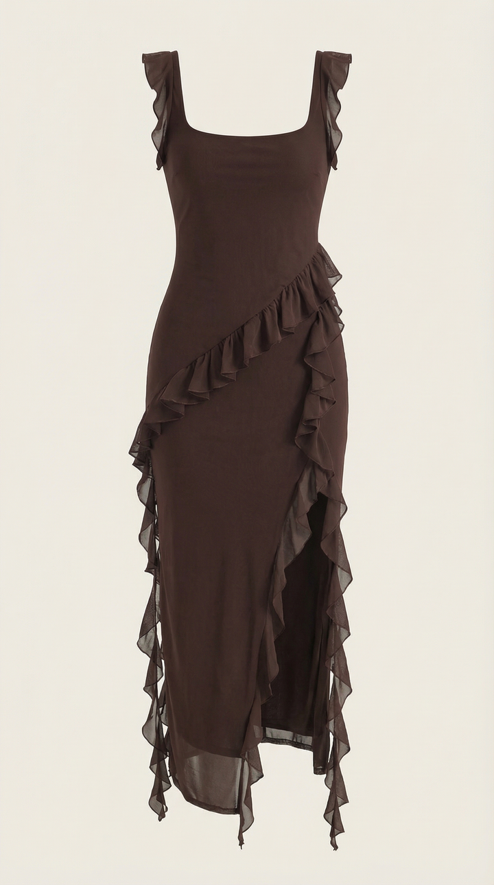 Sienna | Women's Ruffled Maxi Dress Elegant