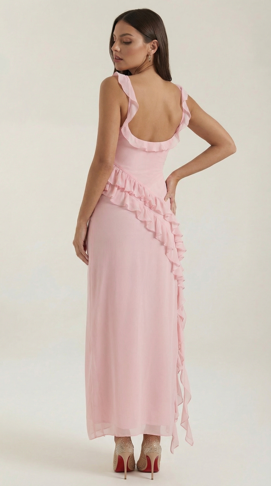Sienna | Women's Ruffled Maxi Dress Elegant
