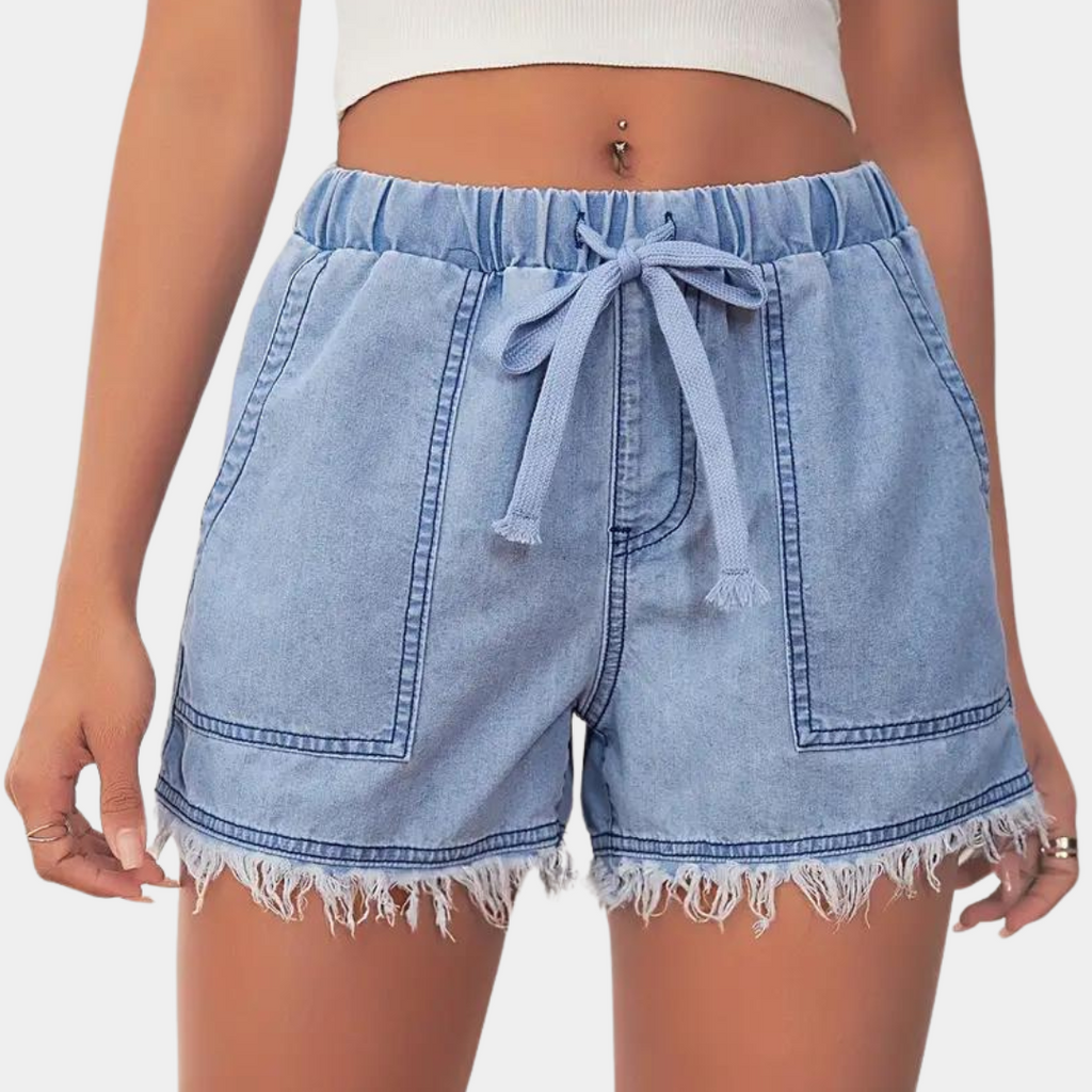 Marlowe | Women's Elegant Denim Summer Shorts