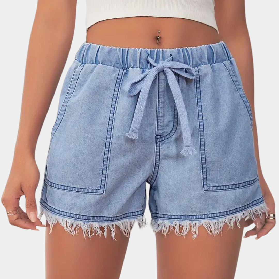 Marlowe | Women's Elegant Denim Summer Shorts