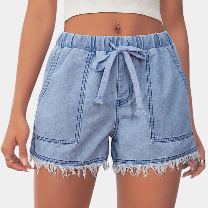 Marlowe | Women's Elegant Denim Summer Shorts