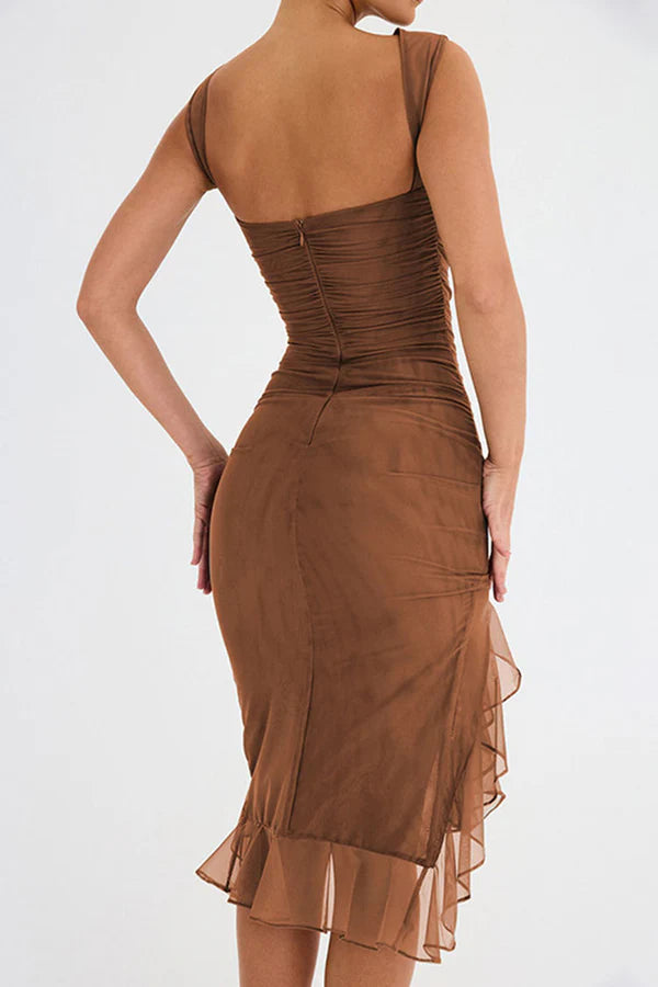 Alette | Women's Sleeveless Bodycon Midi Dress