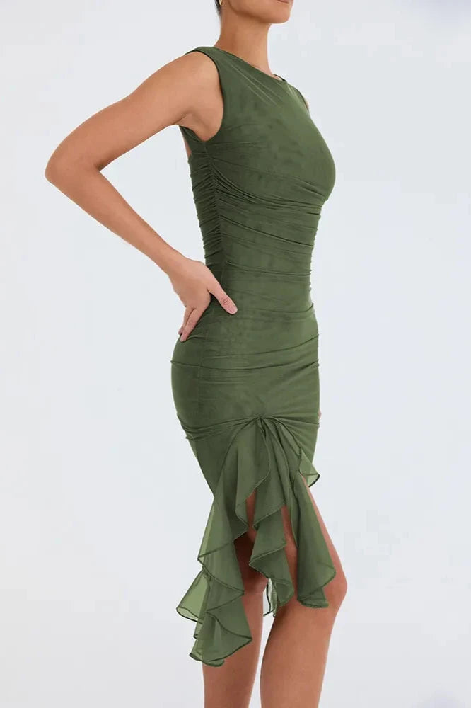 Alette | Women's Sleeveless Bodycon Midi Dress