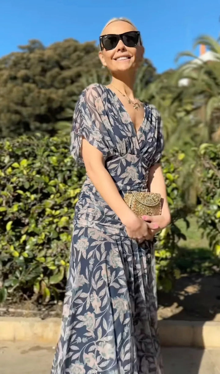 Lennox | Women’s Off-Shoulder Printed Maxi Dress