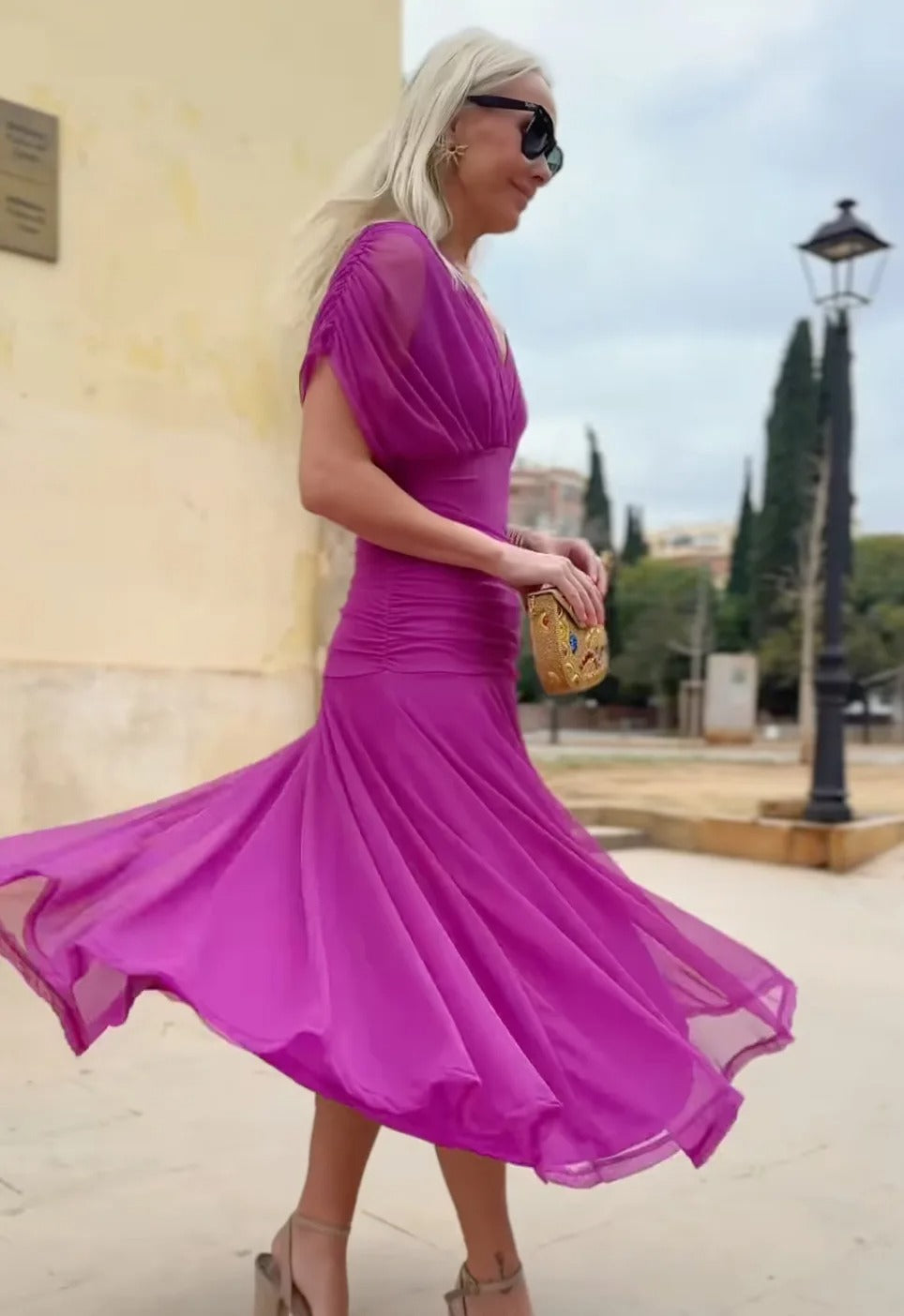 Lennox | Women’s Off-Shoulder Printed Maxi Dress