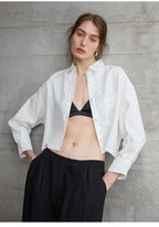 Harlow | Women's Cropped Button-Down Shirt