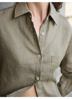 Harlow | Women's Cropped Button-Down Shirt