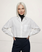 Harlow | Women's Cropped Button-Down Shirt