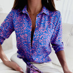 Sienna | Women's Geometric Print Button-Up Shirt