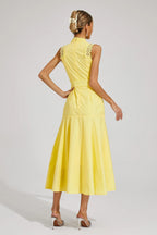 Thea | Women's Sleeveless Lace Midi Wedding Guest Dress